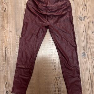 Women's Burgundy Leggings